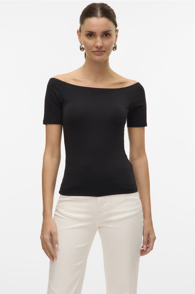 VMFIONA SS OFF SHOULDER TOP VMA 10323420 BLACK